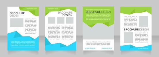 inkluderande studentgemenskap reklam tom broschyr layout design vektor