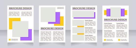 resebyrå annons tom broschyr layout design vektor