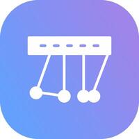 Newton Cradle kreatives Icon-Design vektor