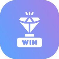 Gewinner kreatives Icon-Design vektor