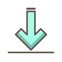 Vektor-Download-Symbol vektor