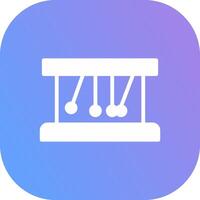 Newton Cradle kreatives Icon-Design vektor