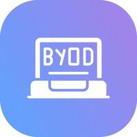 byod Turné kreativ ikon design vektor