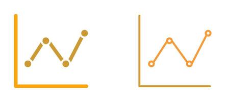 Liniendiagramm-Vektorsymbol vektor