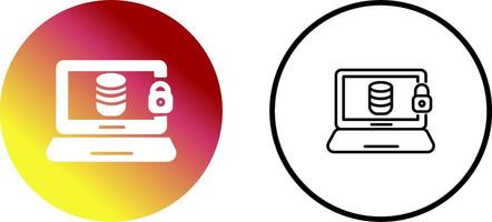 Vektorsymbol für Datensicherheit vektor