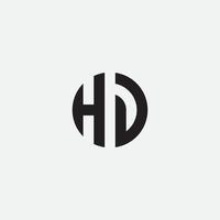 HD-Monogramm-Design vektor