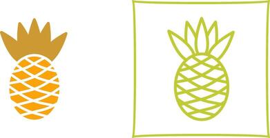 Ananas-Vektor-Symbol vektor