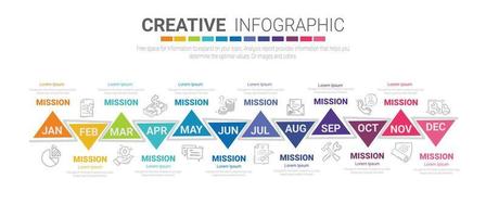 infographic element design för hela månaden vektor