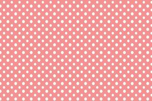 mjuka söta rosa prickar sömlösa mönster retro snygg vintage vit bakgrund vektor