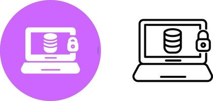 Vektorsymbol für Datensicherheit vektor