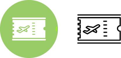 Vektorsymbol für Flugtickets vektor