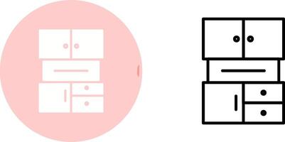 Vektorsymbol für Schränke vektor