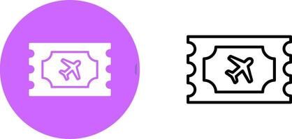 Vektorsymbol für Flugtickets vektor