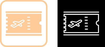 Vektorsymbol für Flugtickets vektor