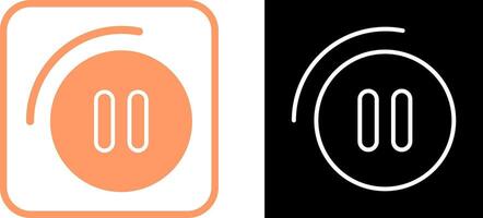 Vektorsymbol für die Schaltfläche „Pause“. vektor