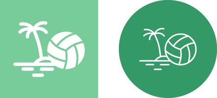 Beachvolleyball-Vektorsymbol vektor