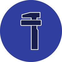 Vektor avbrott Service Road Sign Icon