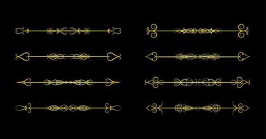 rahmen gold vintage element vektor