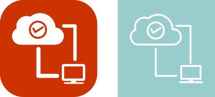 Vektorsymbol für Cloud-Verbindungen vektor