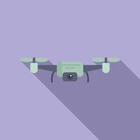 Aero filmen Drohne Symbol eben Vektor. Operator Kino gehen vektor
