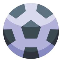Fußball Ball Ausrüstung Symbol isometrisch Vektor. Sport draussen abspielen vektor