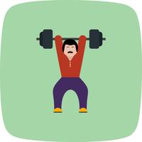 Weightlifting Ikon Vector Illustration