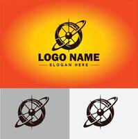 Kompass Logo Symbol Vektor Kunst Grafik zum Geschäft Marke App Symbol Richtung Kompass Logo Vorlage