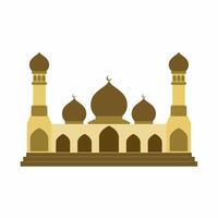 Moschee Vektor Symbol. farbig Moschee Symbol zum Zeichen, Symbol oder Dekoration. Moschee zum Ramadan Feier oder islamisch Design. Muslim Anbetung Gebäude Symbol Illustration