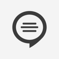 Sprechblase, Feedback-Icon-Vektor. kommunikation, sms, konversation, chat, rede, nachrichtensymbolzeichen vektor