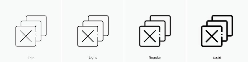 Servietten Symbol. dünn, Licht, regulär und Fett gedruckt Stil Design isoliert auf Weiß Hintergrund vektor