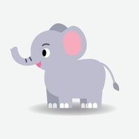 Baby Elefant Karikatur. Vektor Abbildung.Alphabet Tier Konzept