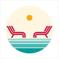 Sommer- Schwimmbad Illustration vektor