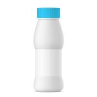 Vektor Matte Weiß realistisch Joghurt Flasche