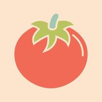 Tomate Symbol Design Vektor