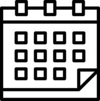 Kalender Symbol Symbol Vektor Bild