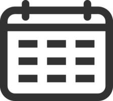 Kalender Symbol Symbol Vektor Bild