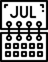 Kalender Symbol Symbol Vektor Bild