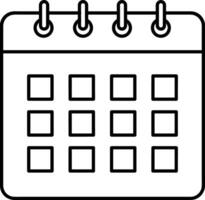 Kalender Symbol Symbol Vektor Bild