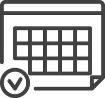 Kalender Symbol Symbol Vektor Bild