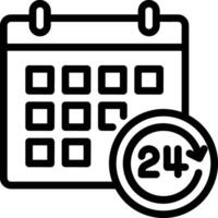 Kalender Symbol Symbol Vektor Bild