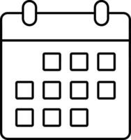 Kalender Symbol Symbol Vektor Bild