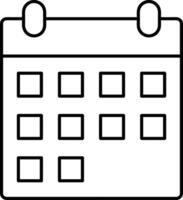 Kalender Symbol Symbol Vektor Bild