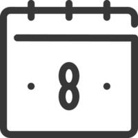 Kalender Symbol Symbol Vektor Bild