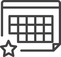 Kalender Symbol Symbol Vektor Bild