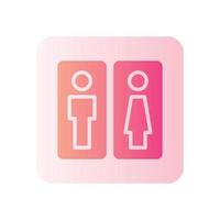 Toiletten-Gefällesymbol vektor