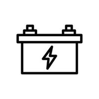 Autobatterie-Glyphe-Symbol vektor