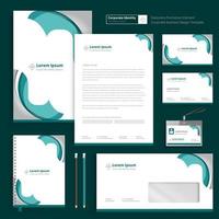 Corporate Business Identity Template Design Briefpapier Vektor abstrakten Hintergrund mit Memo Geschenkartikel Farbe Werbeartikel Souvenirs