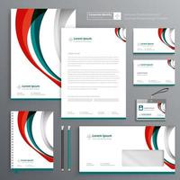 Corporate Business Identity Template Design Briefpapier Vektor abstrakten Hintergrund mit Memo Geschenkartikel Farbe Werbeartikel Souvenirs