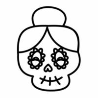 catrina icon line.eps vektor