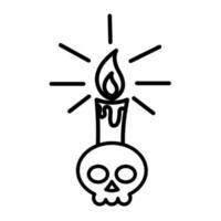 Kerzenlicht-Symbol line.eps vektor